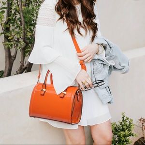 Dasein Orange Handbag